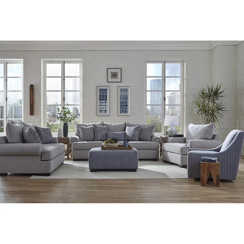 Behold Home 528 Swivel Chair - Indigo
