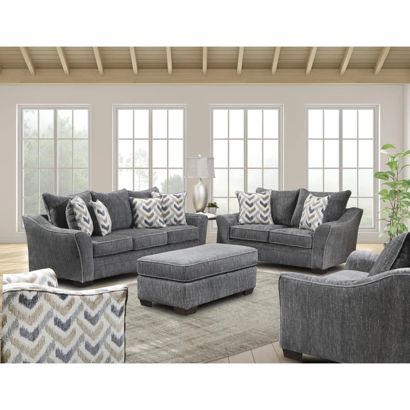 Behold Home 1039-01 Chair 1/2 - Shuman Charcoal