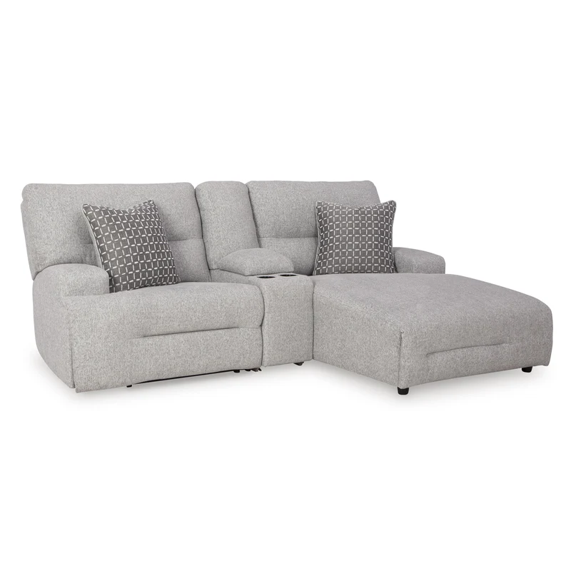 Signature Design by Ashley Acklen Place 93605S4 3 pc Power Reclining Sectional Sofa with Chaise