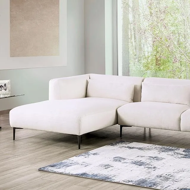 Furniture of America Paderborn FM63002WH-SECT-L Sectional, Left Chaise