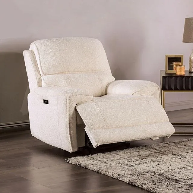 Furniture of America Morcote FM62001BG-CH-PM Power Recliner