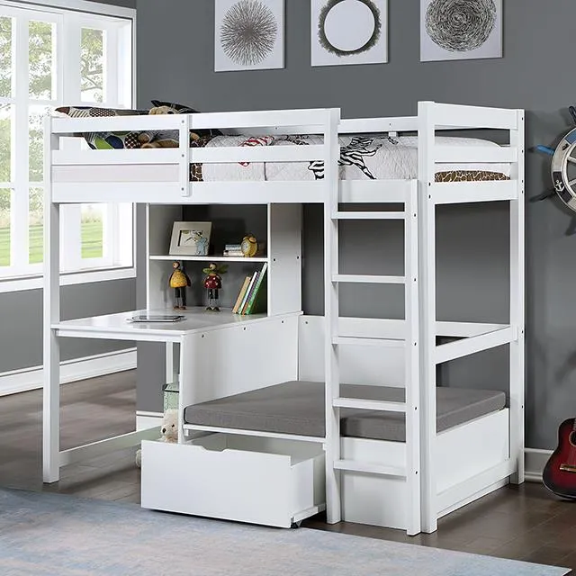 Furniture of America Callistus CM-BK828WH Bunk Bed