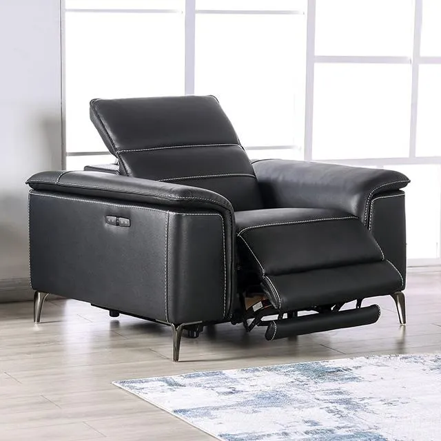 Furniture of America Ascona CM9927BK-CH-PM Power Recliner
