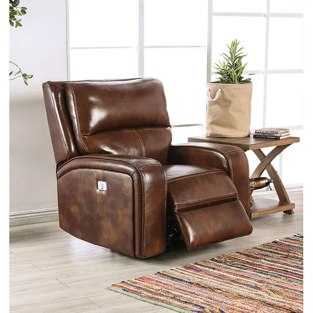 Furniture of America Soterios CM9924MB-CH-PM Power Recliner
