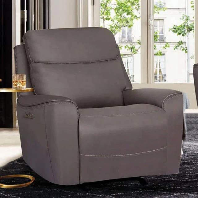 Furniture of America Artemia CM9922GY-CH-PM Power Recliner