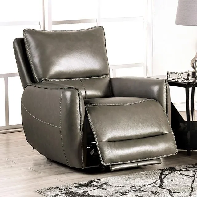 Furniture of America Phineas CM9921GY-CH-PM Power Recliner