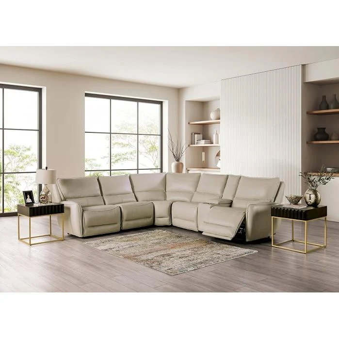 Furniture of America Hestia Power Reclining Sectional CM9920ST-SECT-PM