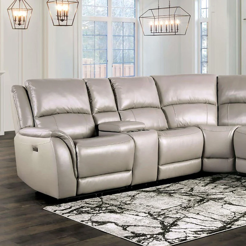 Furniture of America Gorgius CM9910ST-SECT-PM Power Sectional