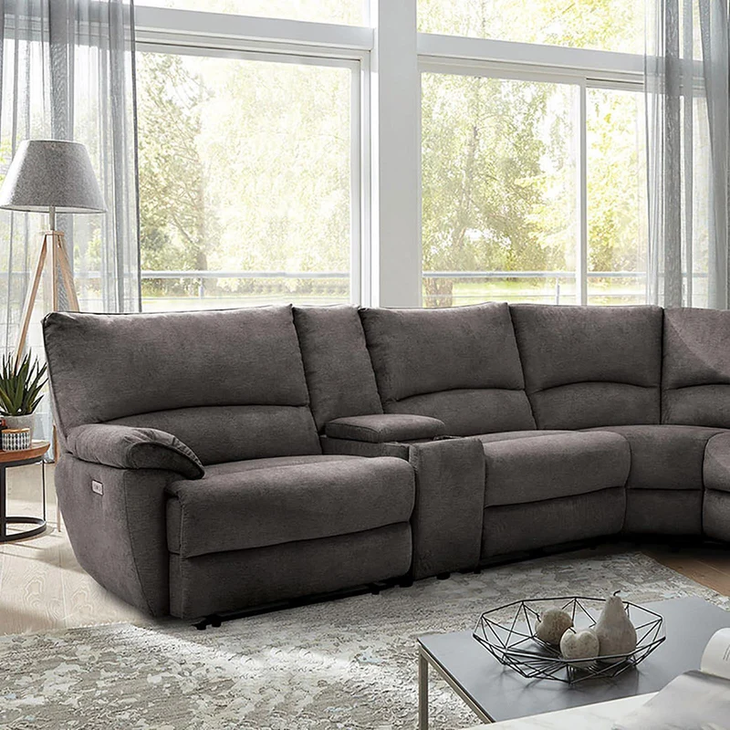 Furniture of America Cerelia CM9909GY-SECT-PM Power Sectional
