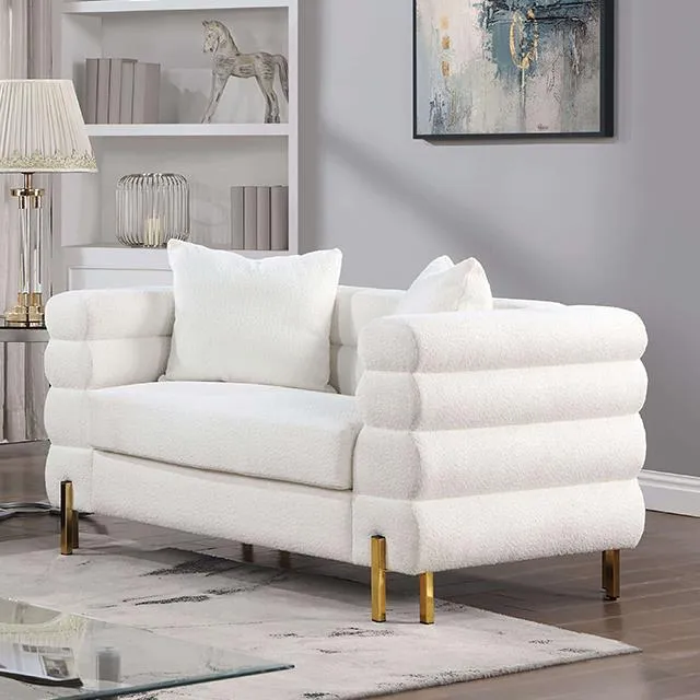 Furniture of America Landovery CM6454WH-LV-PK Loveseat