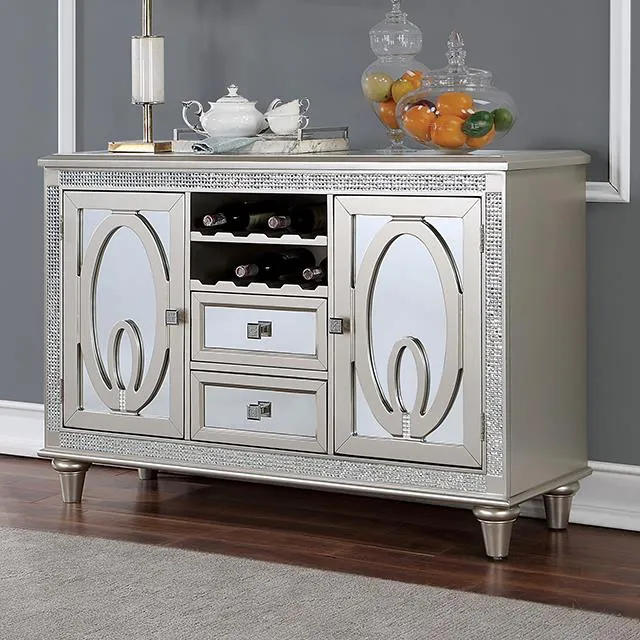 Furniture of America Cathalina CM3541SV-SV Server