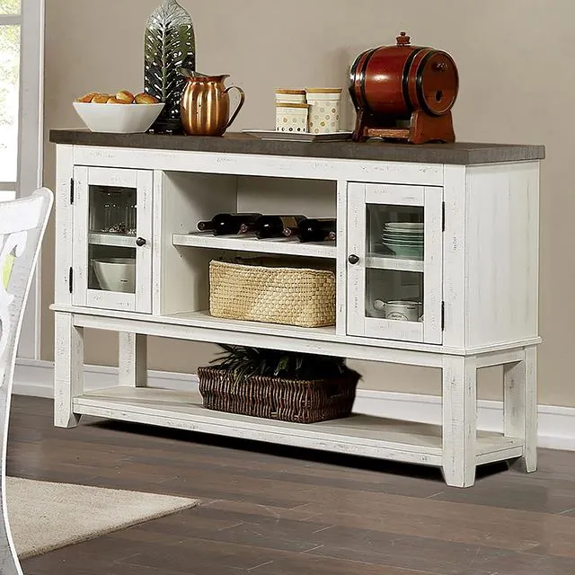 Furniture of America Auletta CM3417GY-SV Server