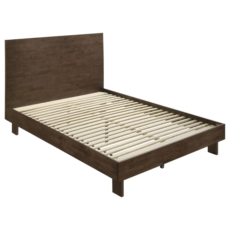 Coaster Furniture Glenwood 225011Q 48-inch Queen Platform Panel Bed - Warm Brown