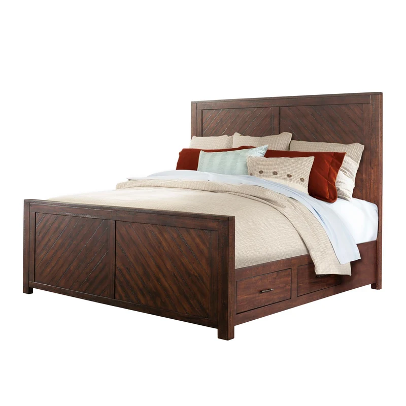 Elements International Jax JX600KB King Platform Storage Bed