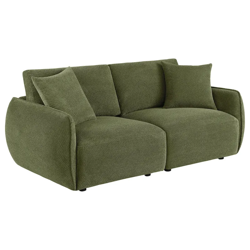 Coaster Furniture Elysia 551895-LOVE Chenille Upholstered Modular Lounge Loveseat - Green