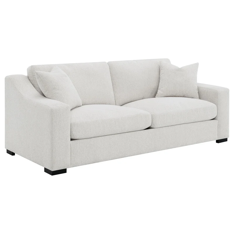 Coaster Furniture Ashlyn 552091 Fabric Upholstered Track Arm Sofa - Sand