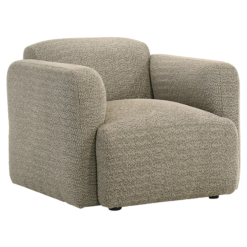 Coaster Furniture Dorset 509816 Fabric Upholstered Round Track Arm Accent Chair - Brown