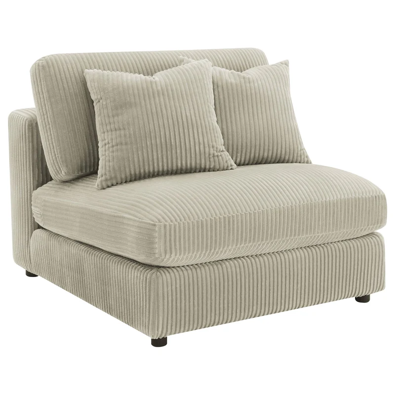 Coaster Furniture Blaine 509897 Upholstered Armless Chair - Sand