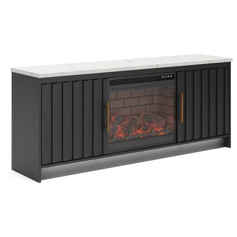 Signature Design by Ashley Cadmori W2616W2 63" TV Stand with Electric Fireplace