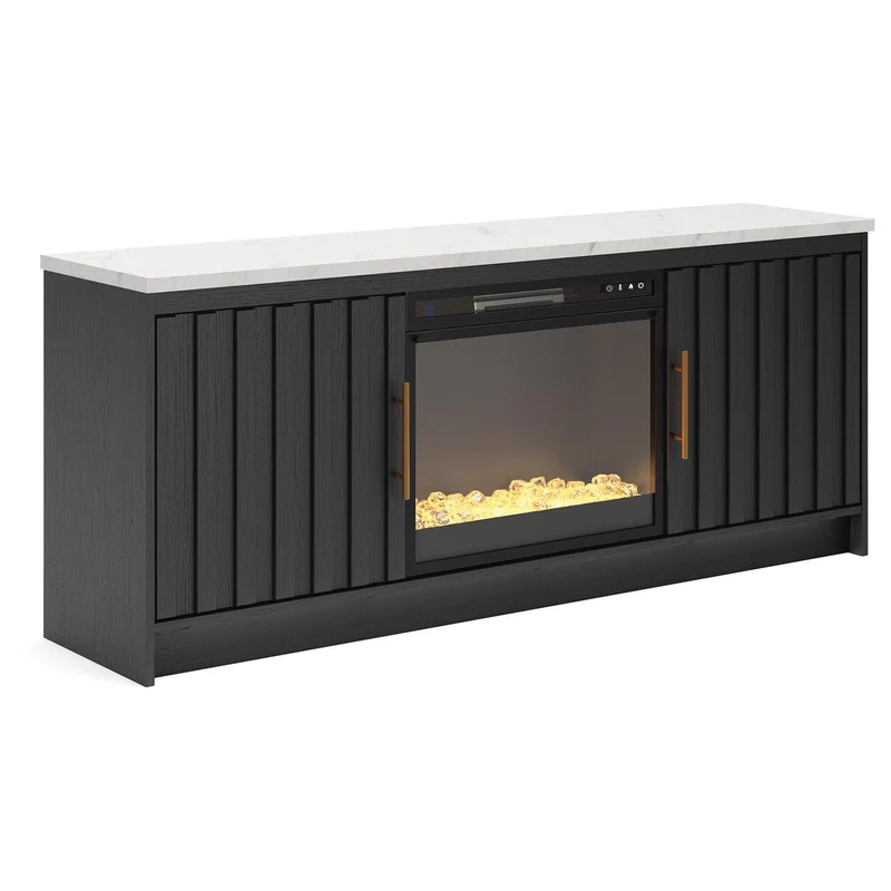 Signature Design by Ashley Cadmori W2616W1 63" TV Stand with Electric Fireplace