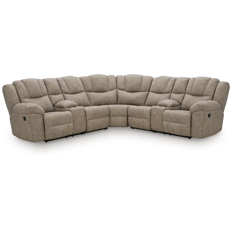 Signature Design by Ashley Pearce-Pike PC69205S3 3 pc Reclining Sectional with Double Console