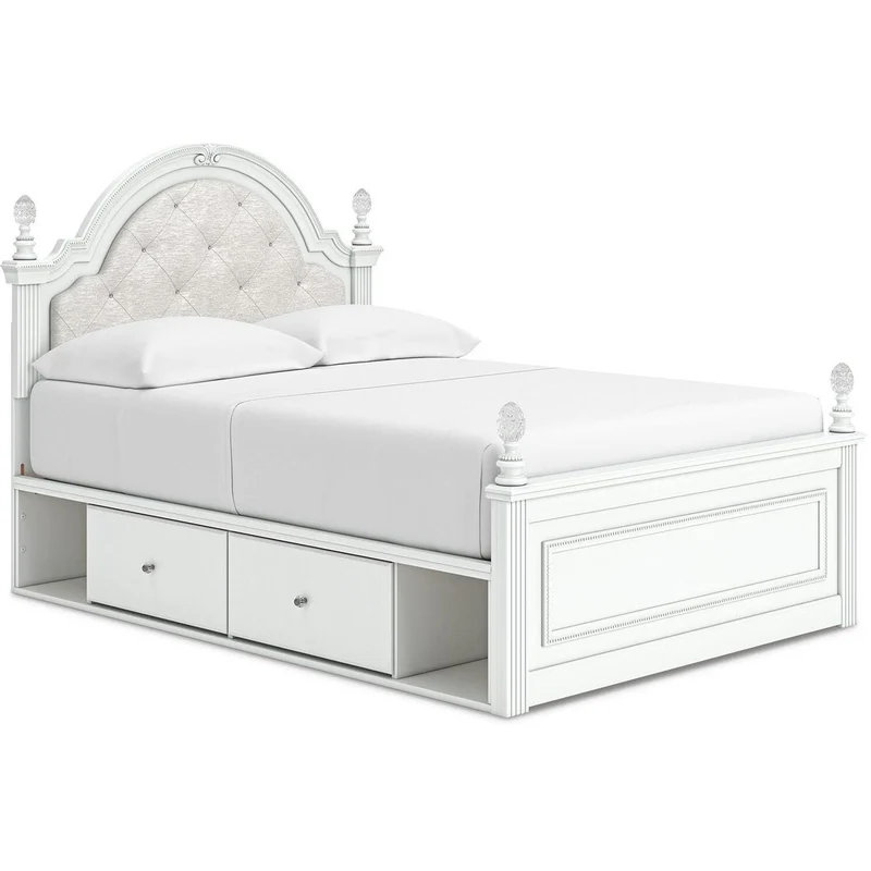Signature Design by Ashley Kozlani Full Upholstered Panel Bed with Storage B100-12/PCB1819-187/PCB1819-50/PCB1819-50/PCB1819-84