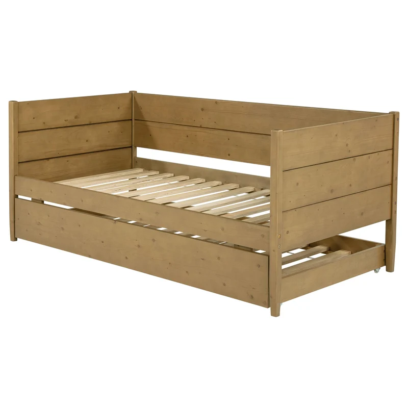 Coaster Furniture Calinda 300685 Wood Twin Daybed With Trundle - Natural