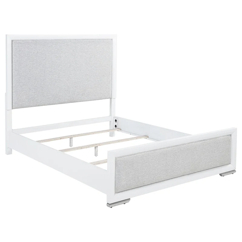 Coaster Furniture Gracemont 225071Q 57-inch Queen Panel Bed - Grey/White