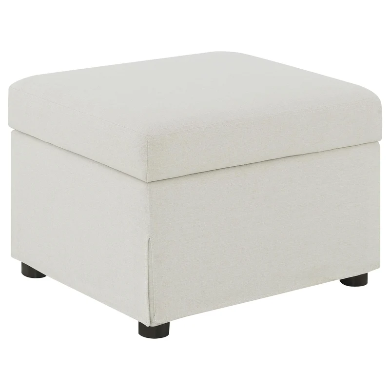 Coaster Furniture Winter 904134 Upholstered Hydraulic Lift Top Storage Ottoman - Beige