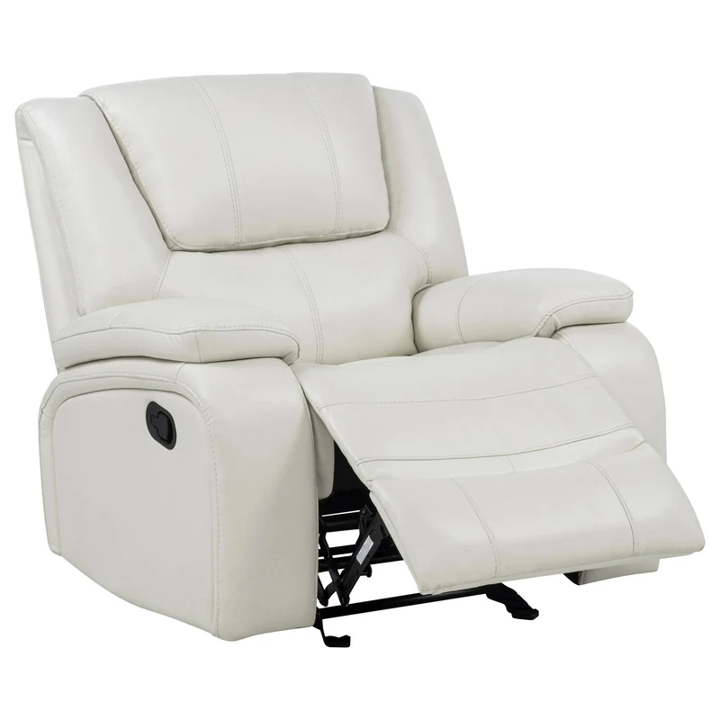 Coaster Furniture Camila 610249 Upholstered Glider Recliner Chair - White