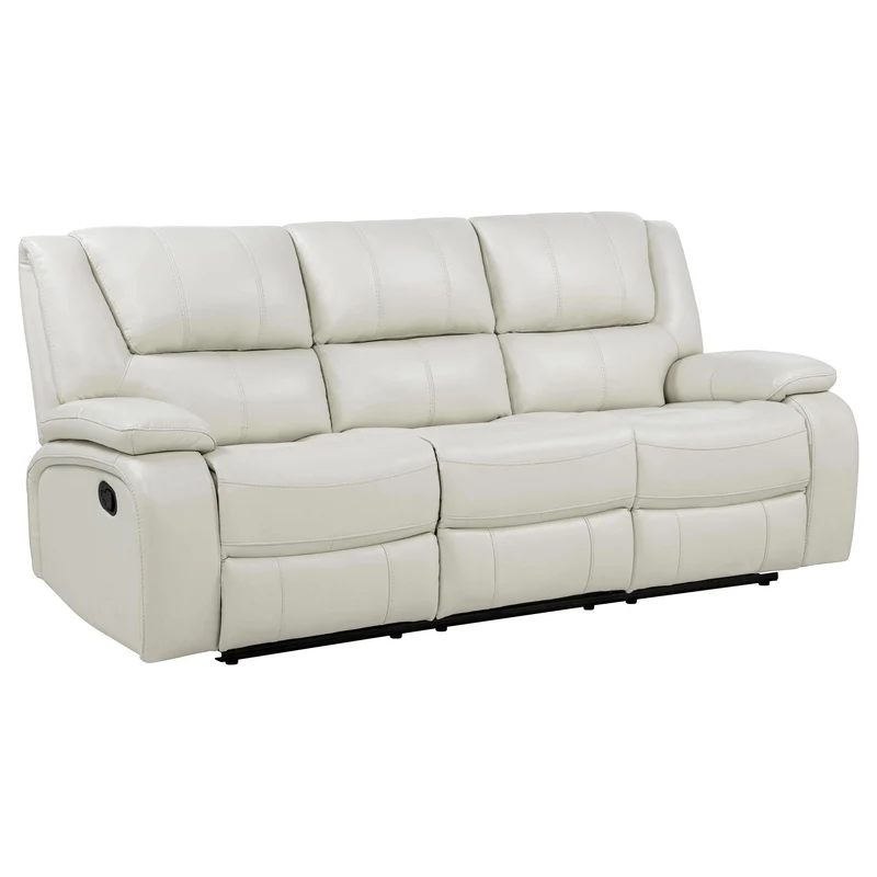 Coaster Furniture Camila 610247 Upholstered Motion Reclining Sofa - White