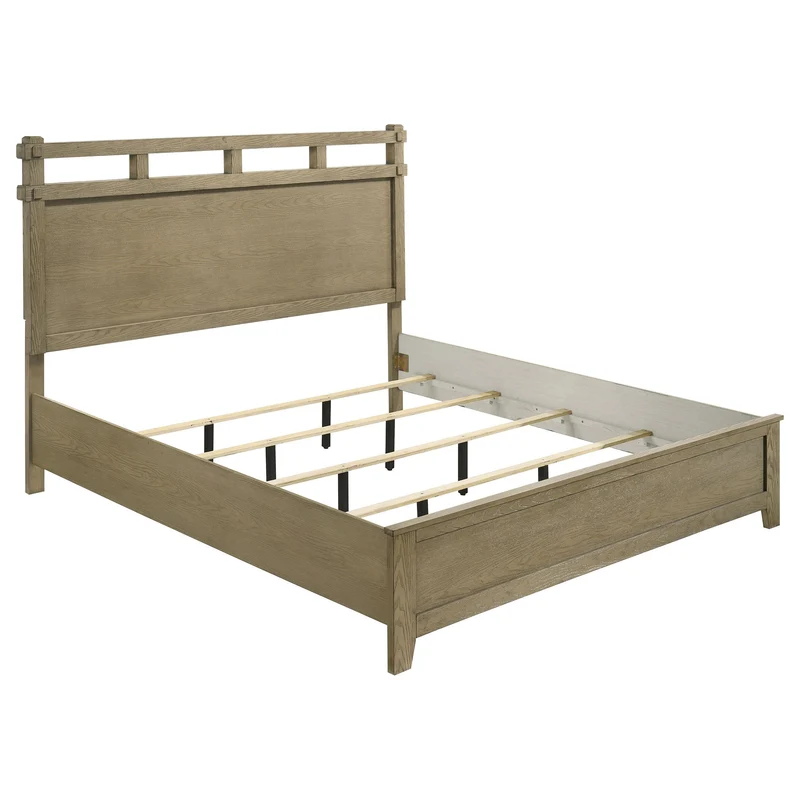 Coaster Furniture Hazlewood 207531KE 61-inch Eastern King Panel Bed - Vineyard Oak
