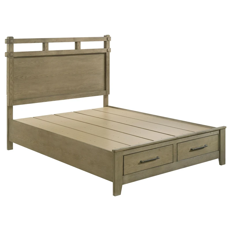 Coaster Furniture Hazlewood 207530Q 59-inch Queen Panel Storage Bed - Vineyard Oak