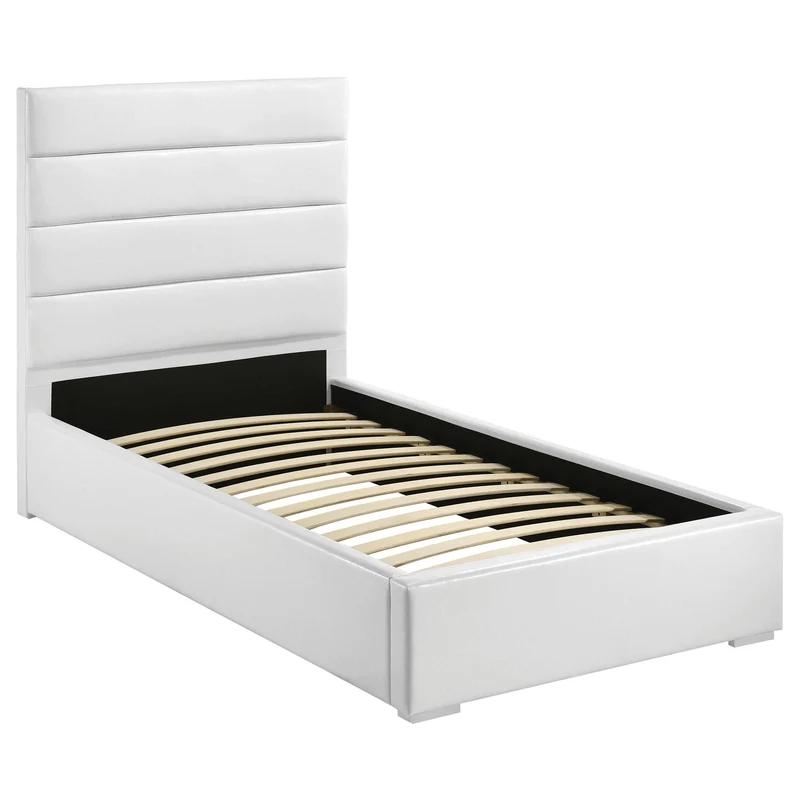 Coaster Furniture Felicity 203511T 53-inch Upholstered Twin Platform Bed - White