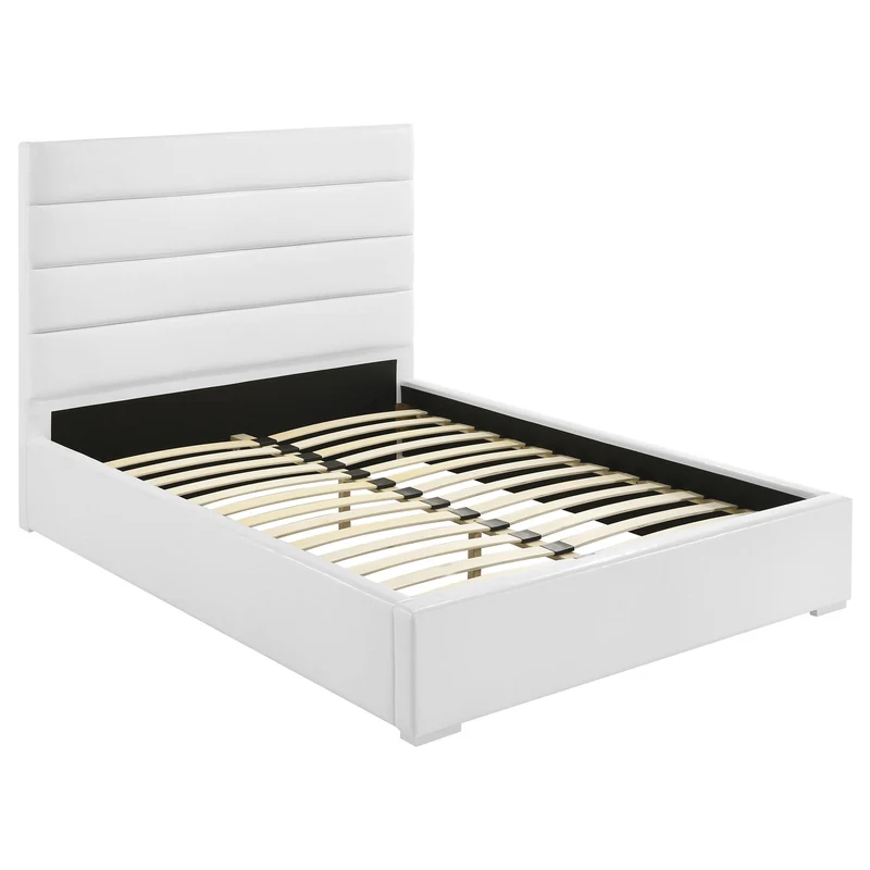 Coaster Furniture Felicity 203511F 53-inch Upholstered Full Platform Bed - White