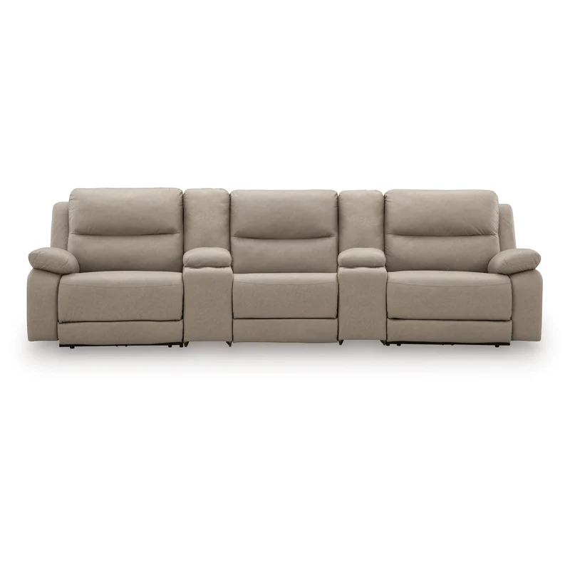 Signature Design by Ashley Narwhal Place PC99201S39 5 pc Reclining Sectional with Storage Consoles
