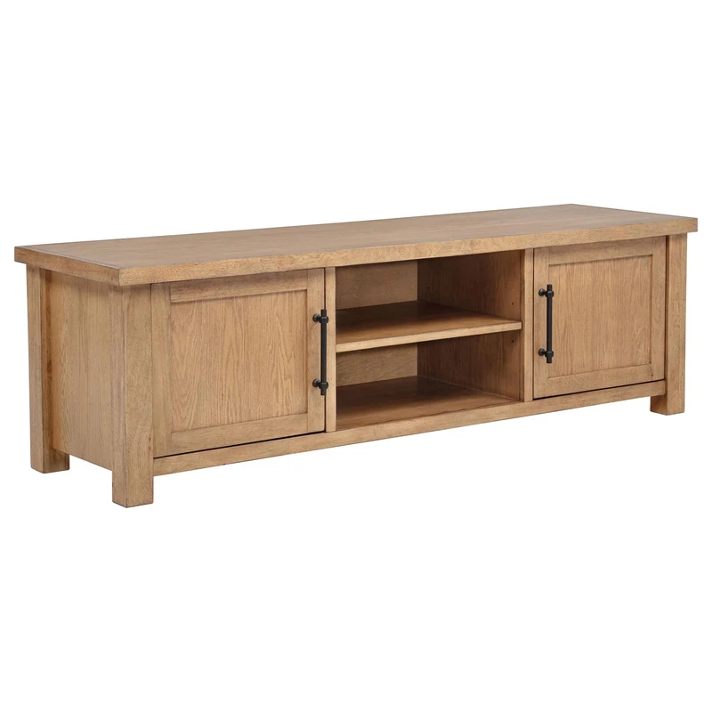 Coaster Furniture Beasley 723323 2-Door 71-Inch Wood TV Stand Media Console - Golden Oak