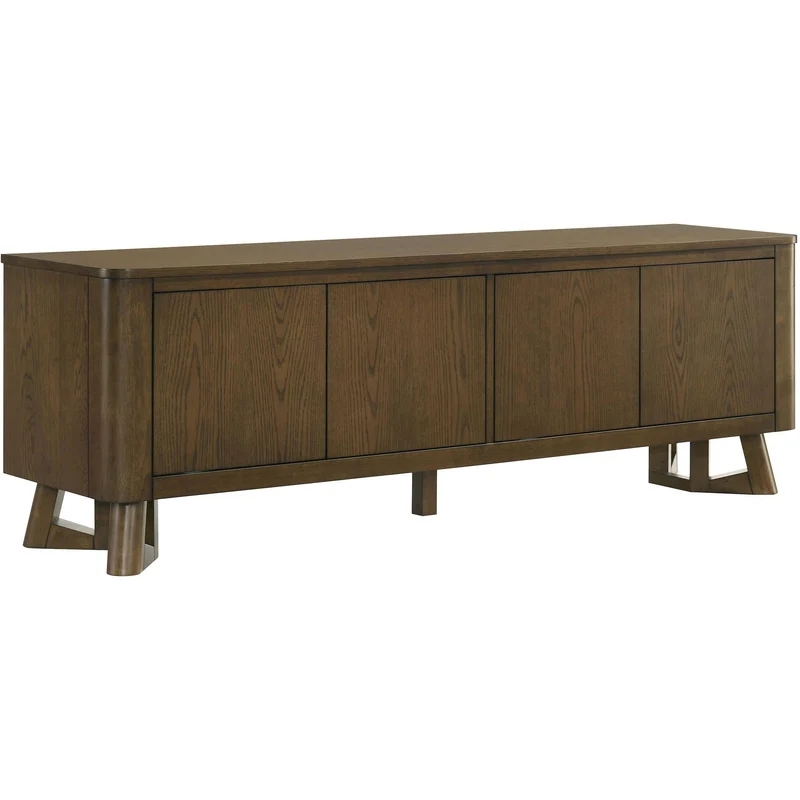 Coaster Furniture Trotter 720133 71-inch 4-Door Wood TV Stand Media Console - Brown