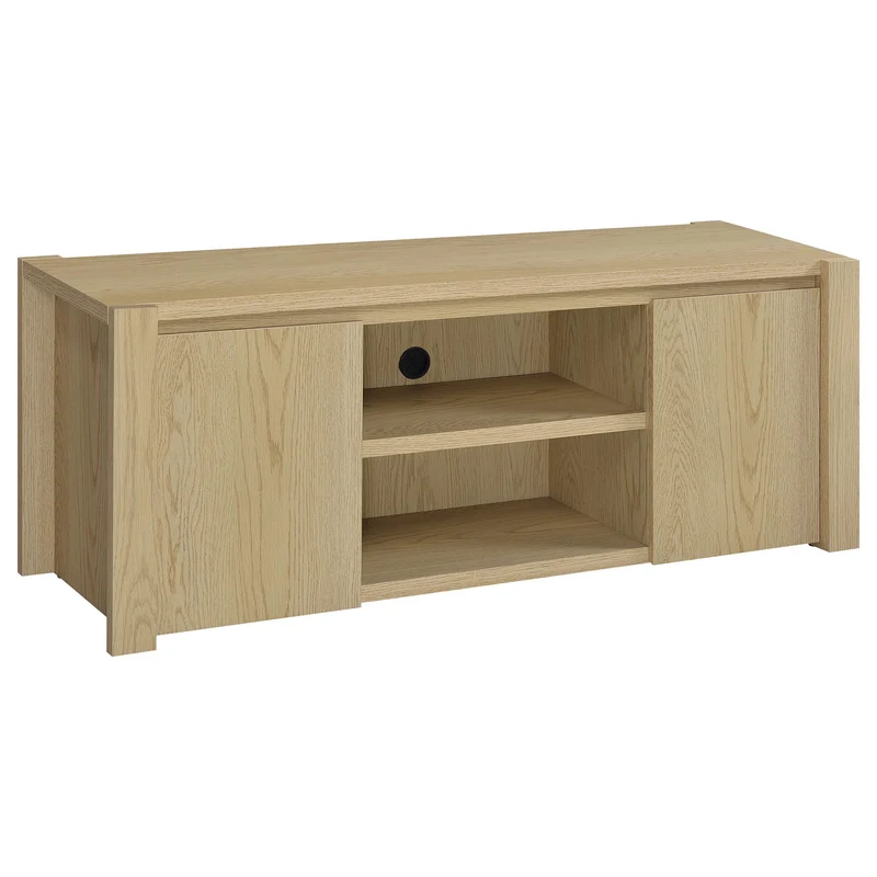 Coaster Furniture Laurelton 708222 60-inch 2-door TV Stand Media Console - Light Oak