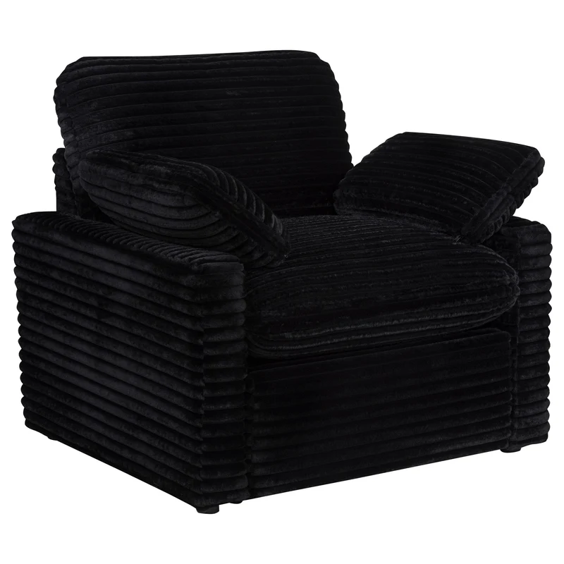 Coaster Furniture Collins 610363P Upholstered Power Recliner Chair - Black