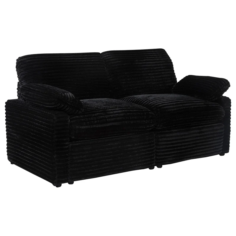 Coaster Furniture Collins 610362P Modular Power Loveseat - Black