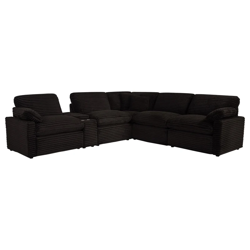 Coaster Furniture Collins 610350P-SET 6-piece Modular Power Reclining Sectional - Chocolate Brown