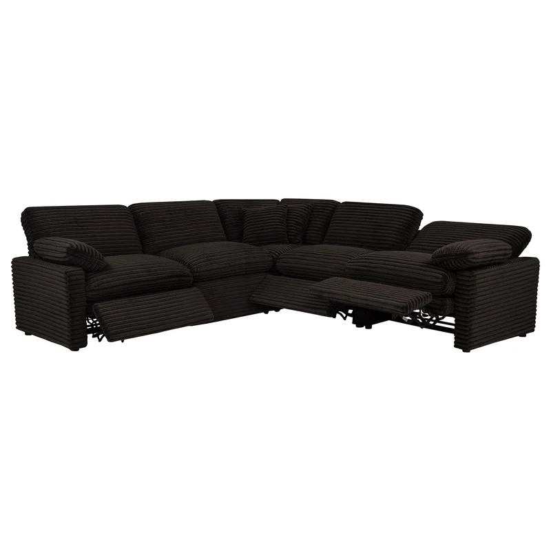 Coaster Furniture Collins 610350P 5-piece Modular Power Reclining Sectional - Chocolate Brown