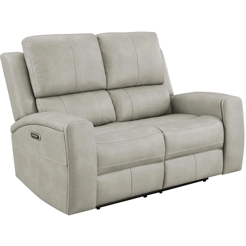 Coaster Furniture Brickston 603435PPP Triple Power Reclining Loveseat - Grey