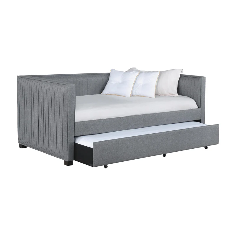 Coaster Furniture Brodie 300554 Upholstered Twin Daybed with Trundle - Grey