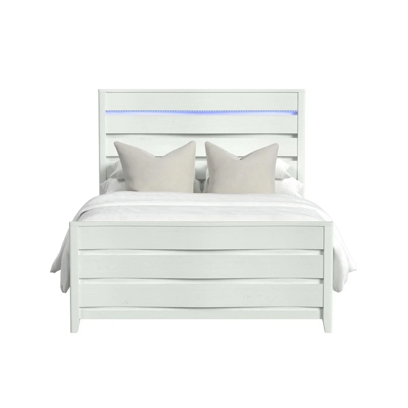 Elements International Tobias B-15990-7-QBL Queen Bed