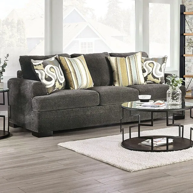 Furniture of America Taliyah Stationary Fabric Sofa SM3080-SF