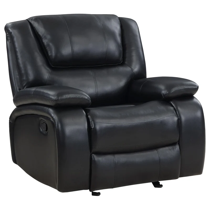 Coaster Furniture Camila 610246 Upholstered Glider Recliner Chair - Black