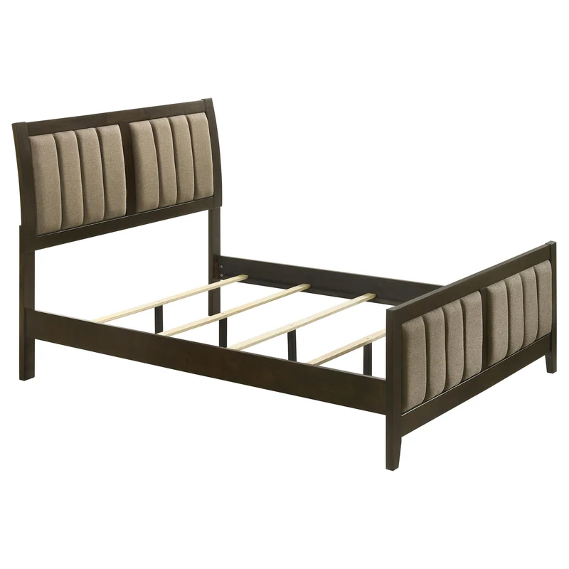 Coaster Furniture Wilkes 224421F 51-inch Upholstered Full Bed - Dark Cocoa