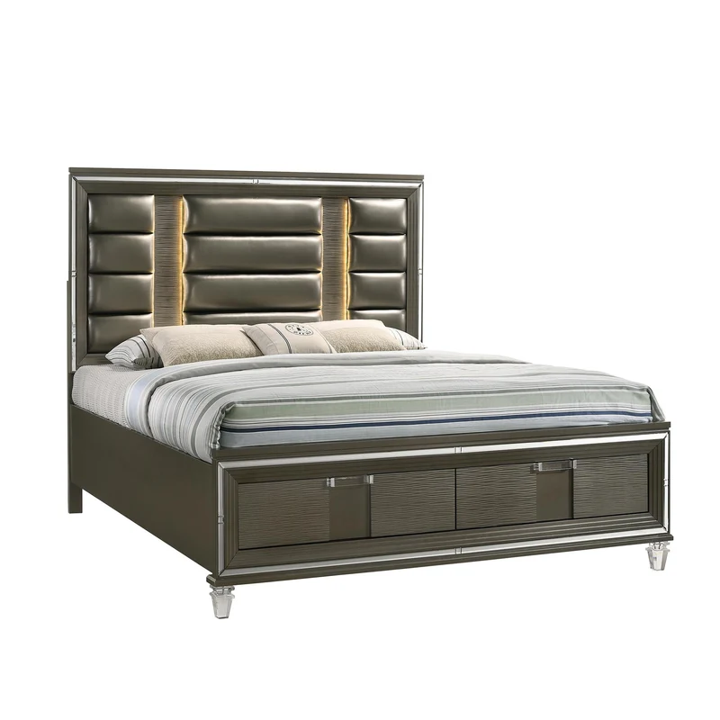 Elements International Twenty Nine TN600KB 2-Drawer King Storage Bed